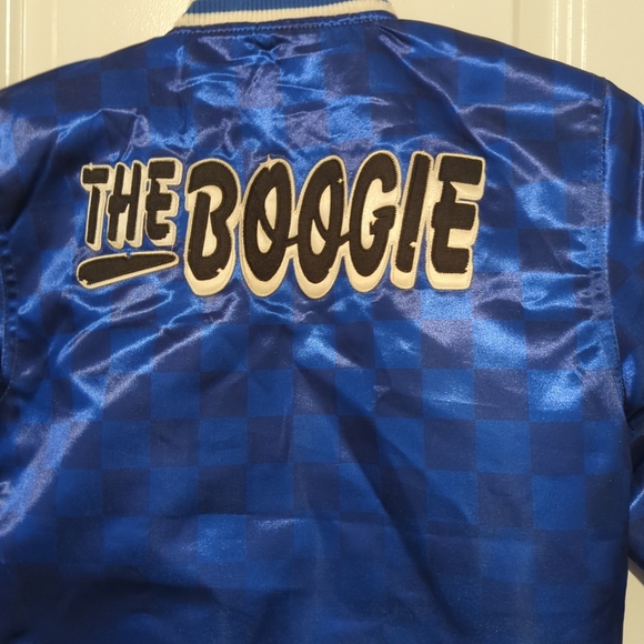 Headgear Classic Blue Crenshaw Satin All Star Elite Bomber Jacket Small Teen - Picture 8 of 14